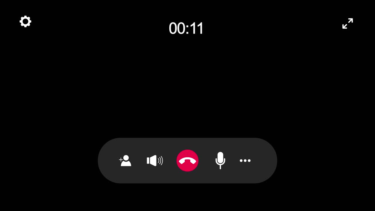 Video call interface