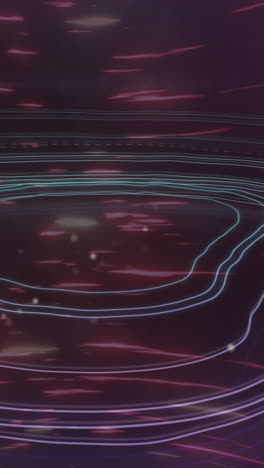 animation of light trails over moving shapes