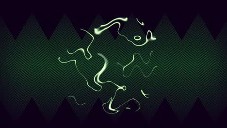 animation of glowing abstract liquid lines on black background