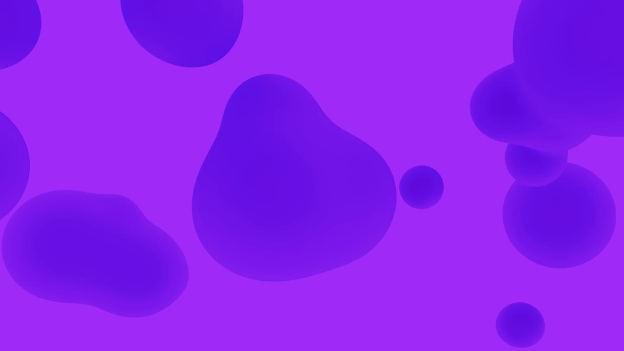 Animated blue abstract fluid shapes