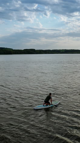 two stand up paddlers enjoying vacation