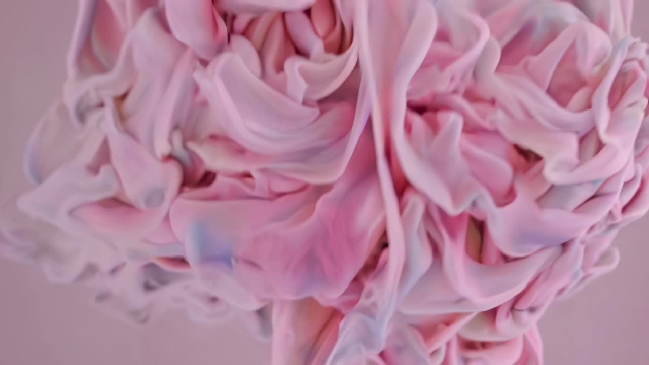 Abstract Pink Liquid Swirls