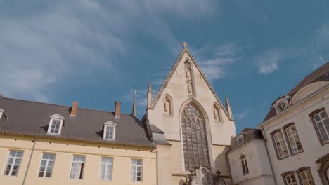 The-Abbey-of-La-Cambre,-a-former-Cistercian-abbey-in-Ixelles,-Belgium