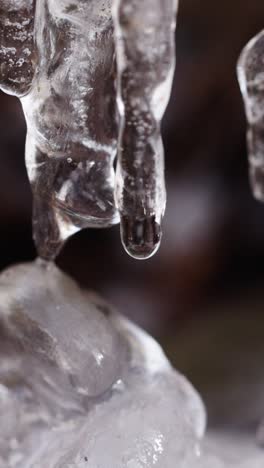 pedazos de hielo al aire libre