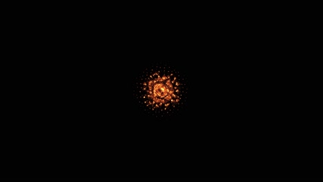 energy ball of organic infection growth in a circular shockwave