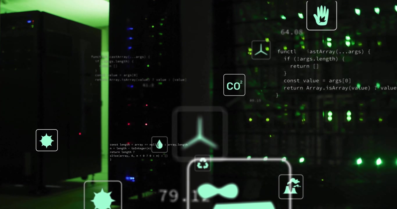 Green Data Center Monitoring Environmental Metrics with Digital Interface