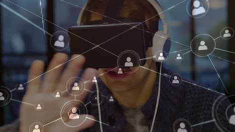 Mann-Trägt-Ein-Virtual-Reality-Headset-Und-Kopfhörer