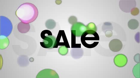 Animation-of-sale-text-and-colorful-dots-on-black-background