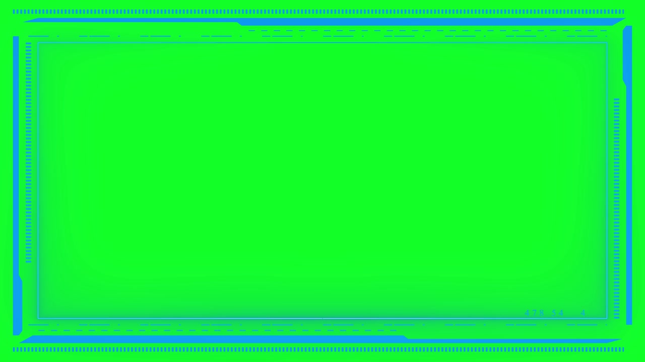High tech screen digital hologram window box border frame scifi digital screen hologram panel