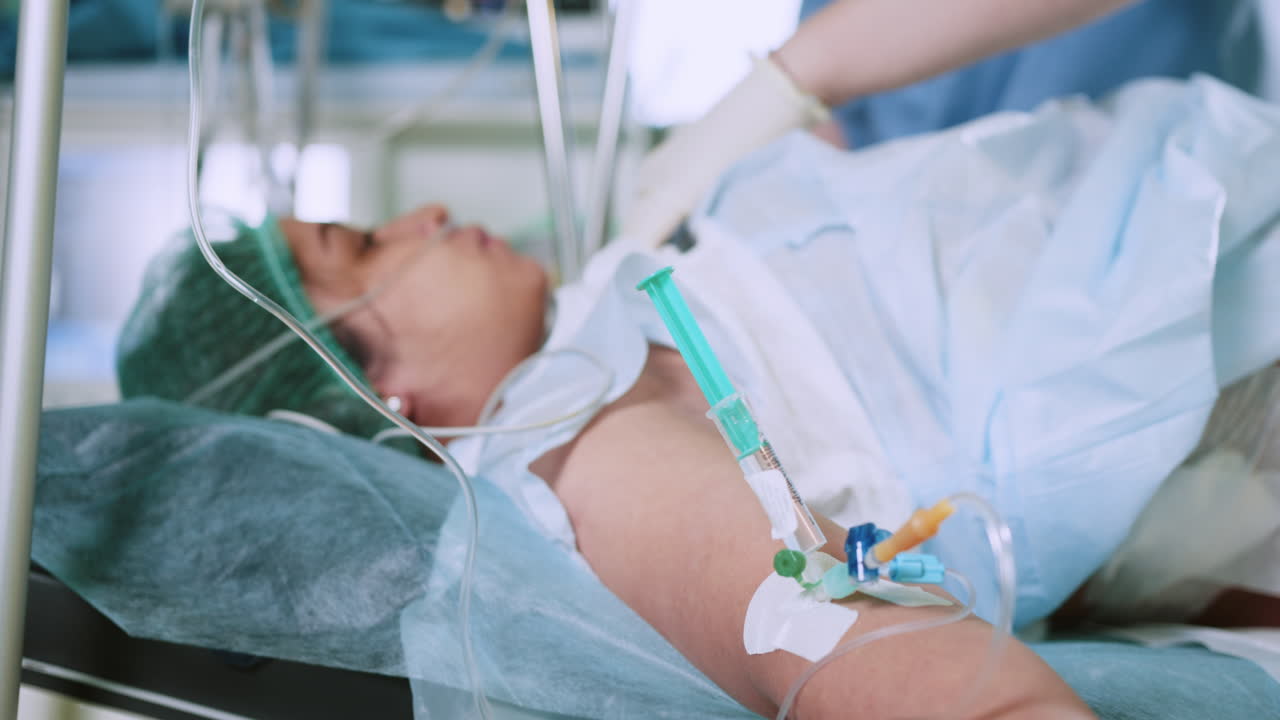 paciente sometido a un procedimiento médico