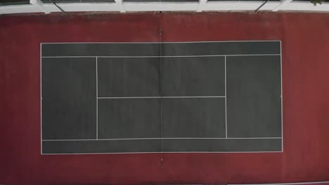 Vídeo-De-La-Vista-Superior-De-La-Cancha-De-Tenis