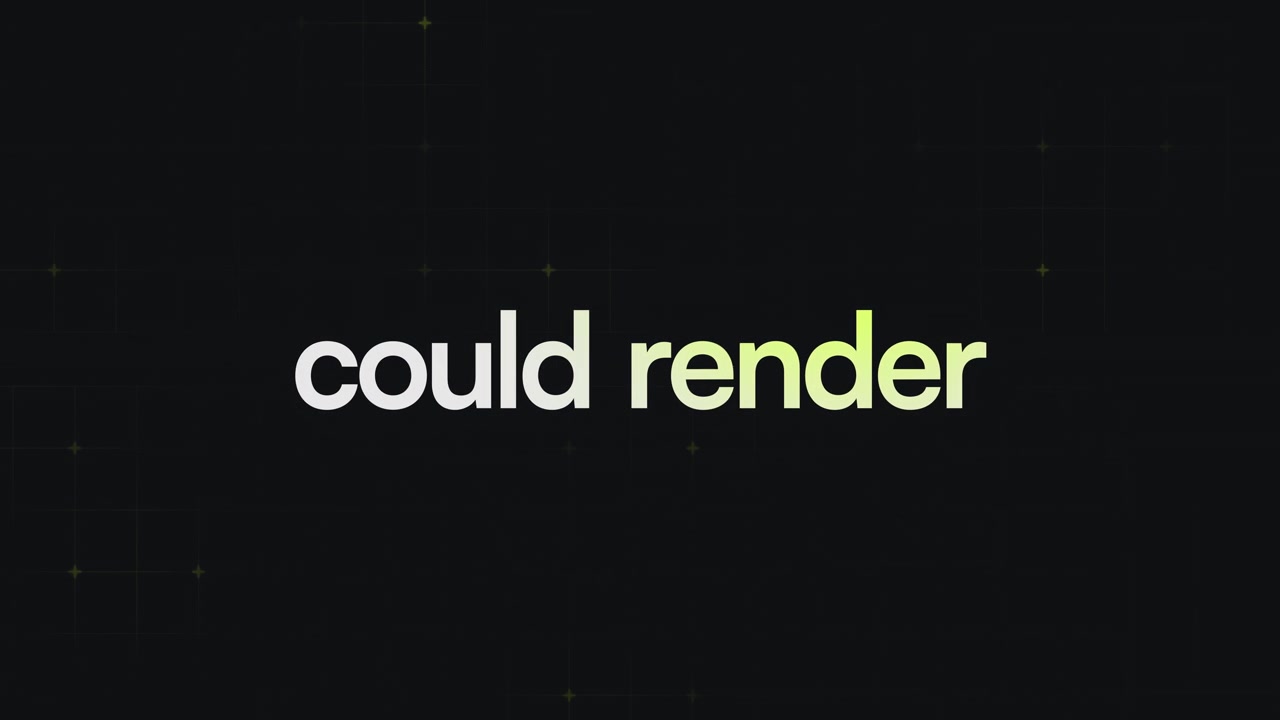 Animated Text Displaying What If Your Idea Could Render Itself
