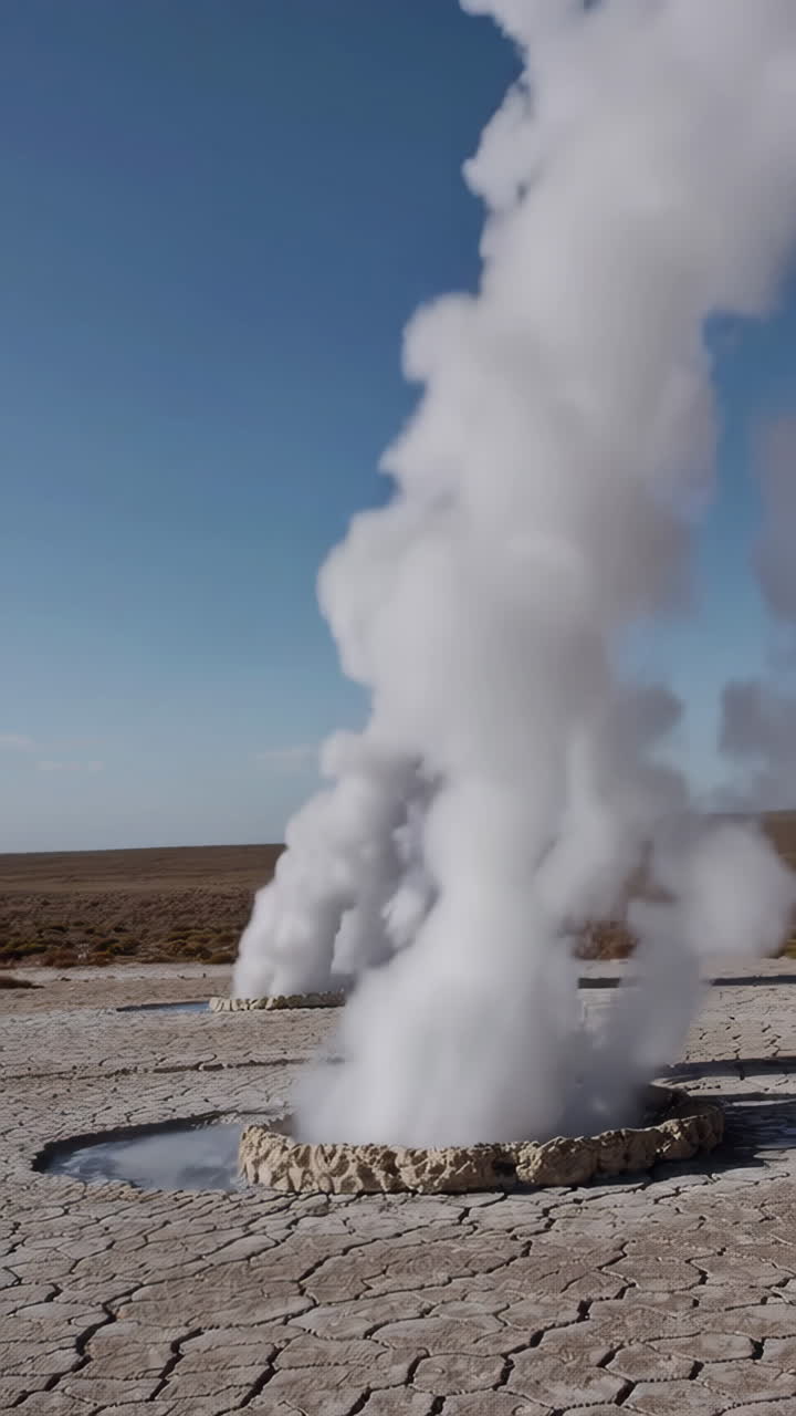 Geothermal Features in a Desert Landscape