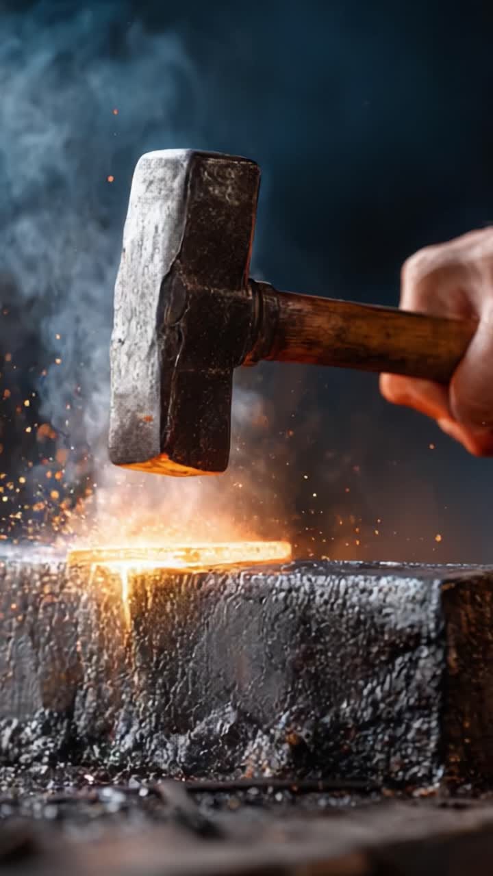 The Art of Blacksmithing: An Insight into the Craft of Hammering Hot Metal, Creating Beautiful Works Through Skillful Techniques and Precision Movements