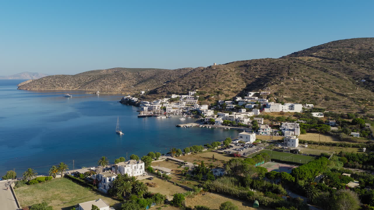 Luxury villas and boutique hotels in Katapola bay, Amorgos island, Exclusive Greek tourism