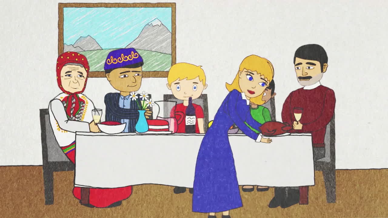 문화 간 가족 저녁식사