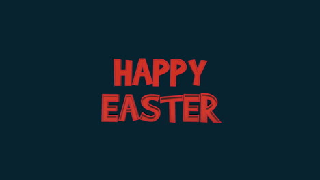 Modern-red-Happy-Easter-text-on-blue-gradient
