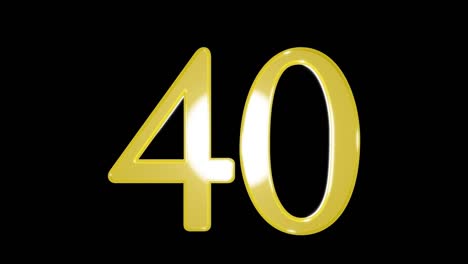 gold number 40