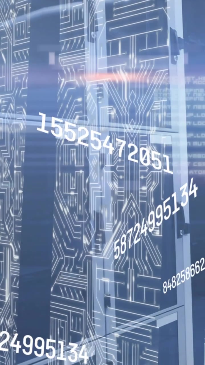Animation of data processing over shapes