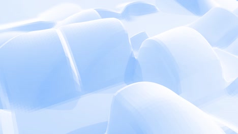 stylish blue white creative abstract low poly background in 4k. abstract wavy pattern move on surface in loop. smooth soft seamless animation. simple minimalistic geometric bg.