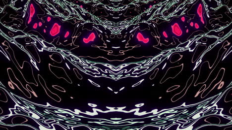 abstract psychedelic art with symmetry and flowing patterns