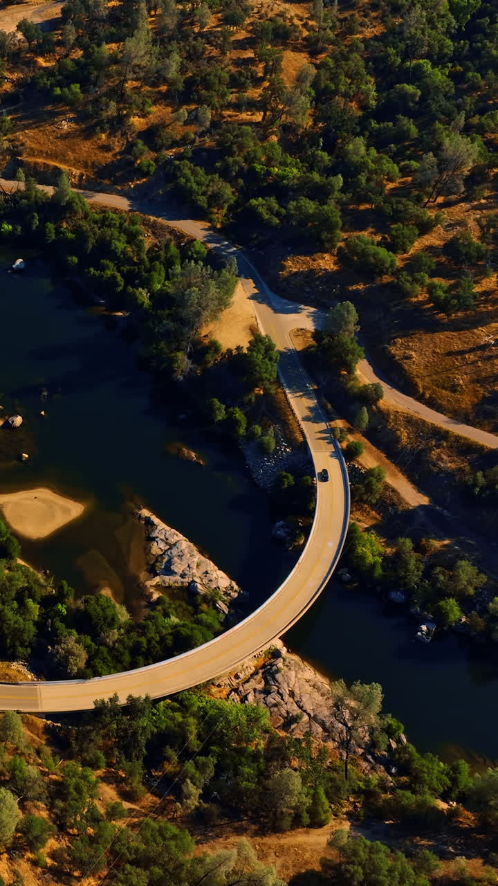 Hiking outdoor mountain landscapes. American sierra national park aerial view.