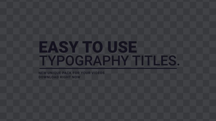 Modern Unique Titles 07 Adobe After Effects 2023
Resolution 3840×2160