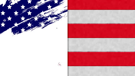 animation of stars and stripes of american flag