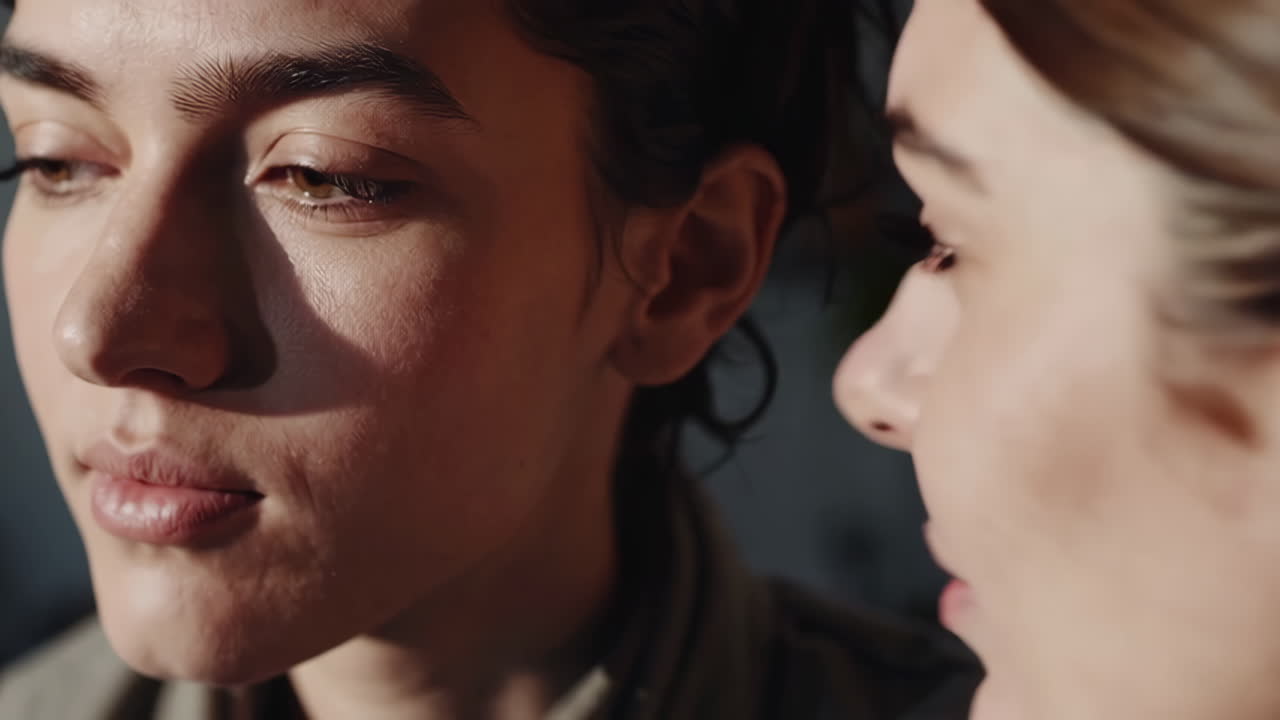 Close-up Portraits of Two Women