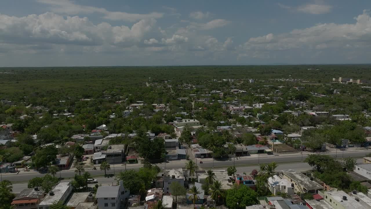 pueblo y playa de guayacanes, san pedro de macoris en la república dominicana