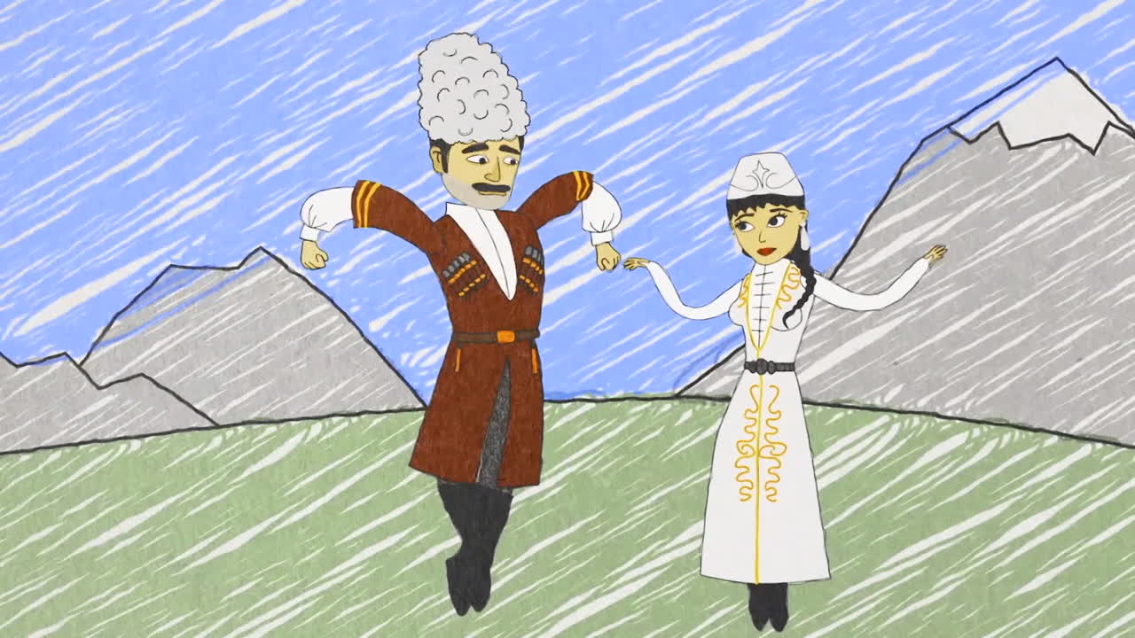 키르기스 전통 춤 공연