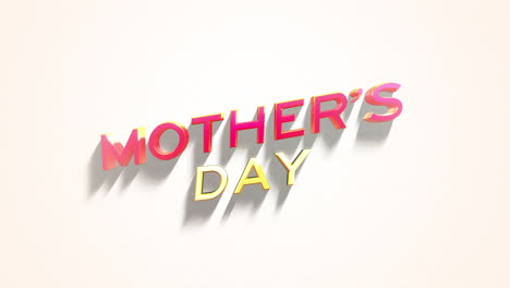 modern mother day text on fashion white gradient