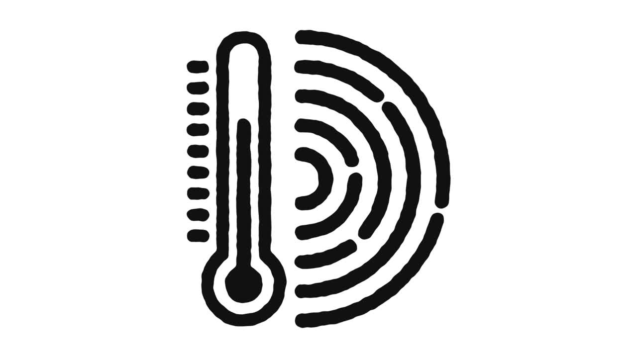 imágenes de animación de iconos de cambio climático y canal alfa