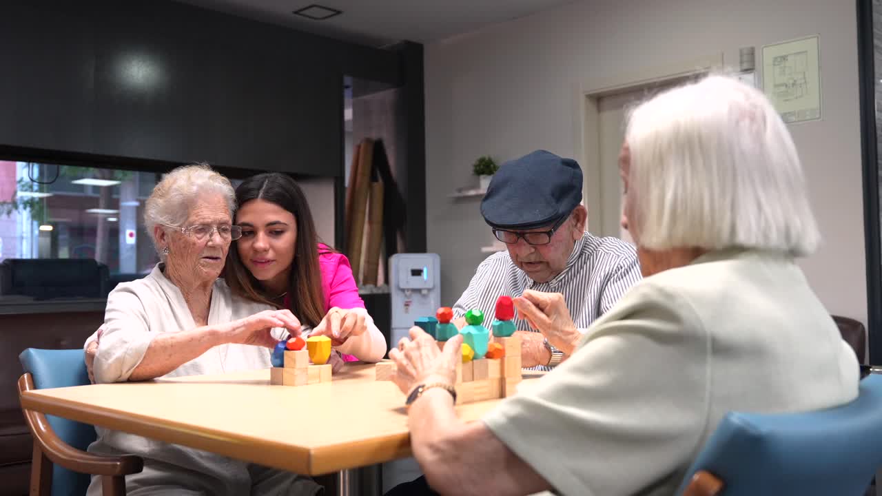 Seniors Playing Games