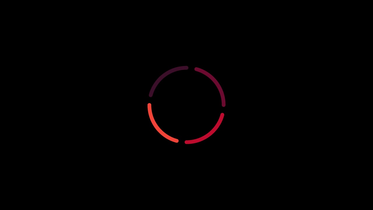 4K Round Graphics Flat Motion Element (with alpha channel)