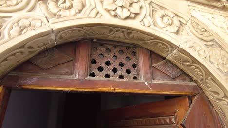 decoration of the door of the palace of the prensses dar aziza