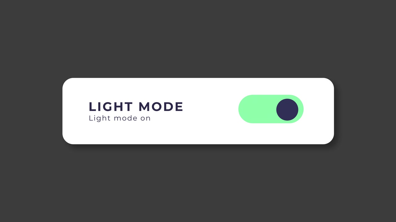 Light and Dark Mode Toggle Switches