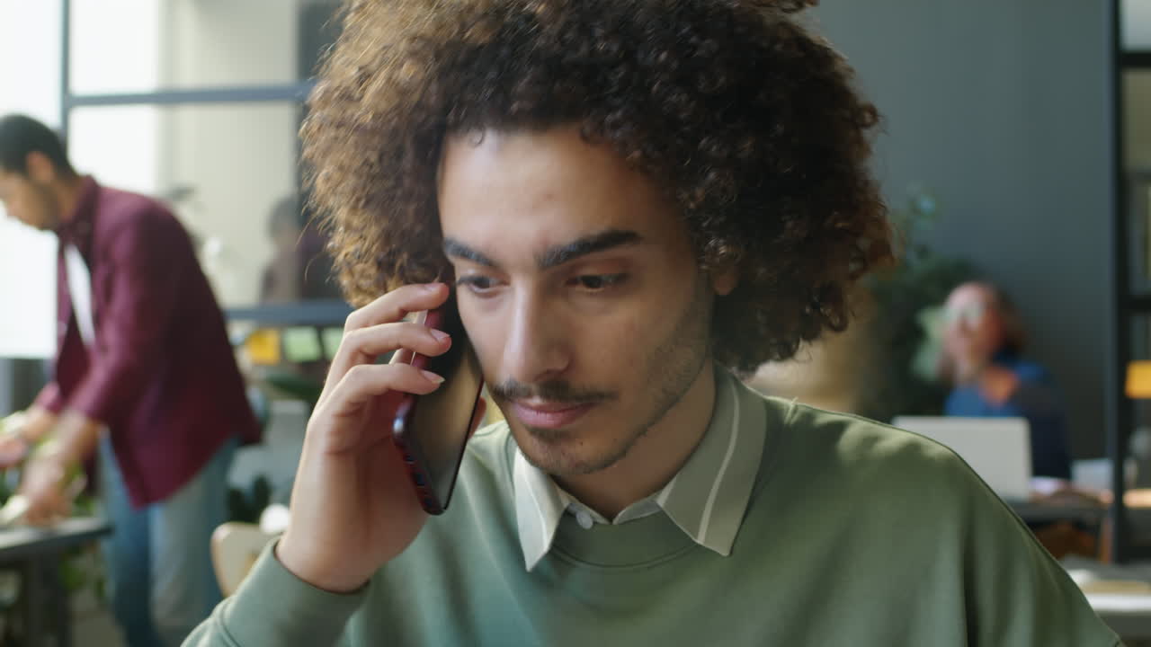 Timelapse of Young Businessman Working in Office