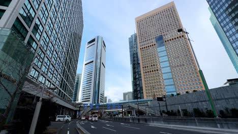 tokyo cityscape with modern skyscrapers
