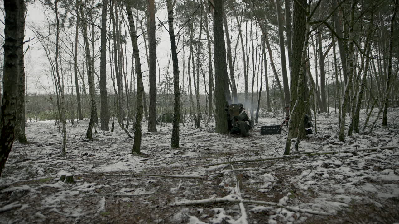 Soldiers in a Winter Forest