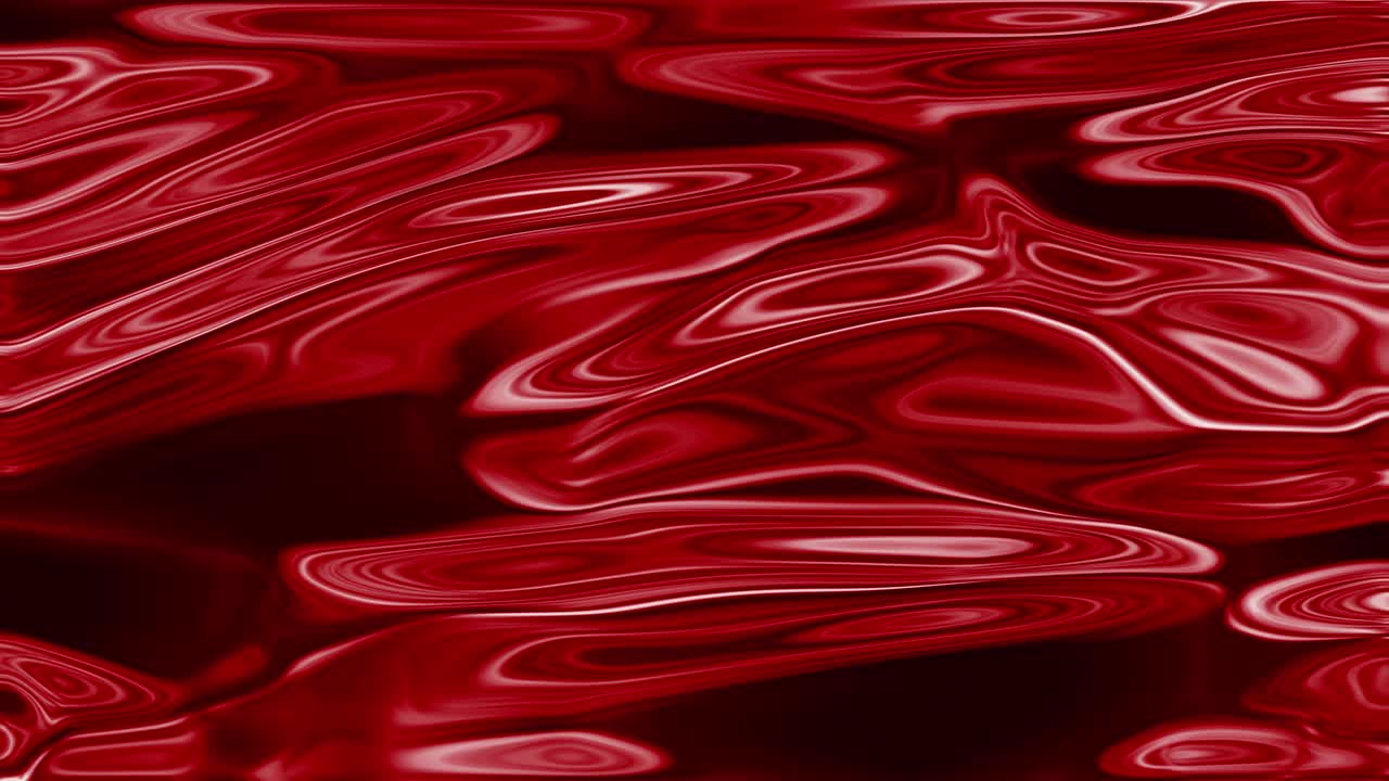 Liquid red gold. Liquid metal. Abstraction, Psychedelic. Loop
