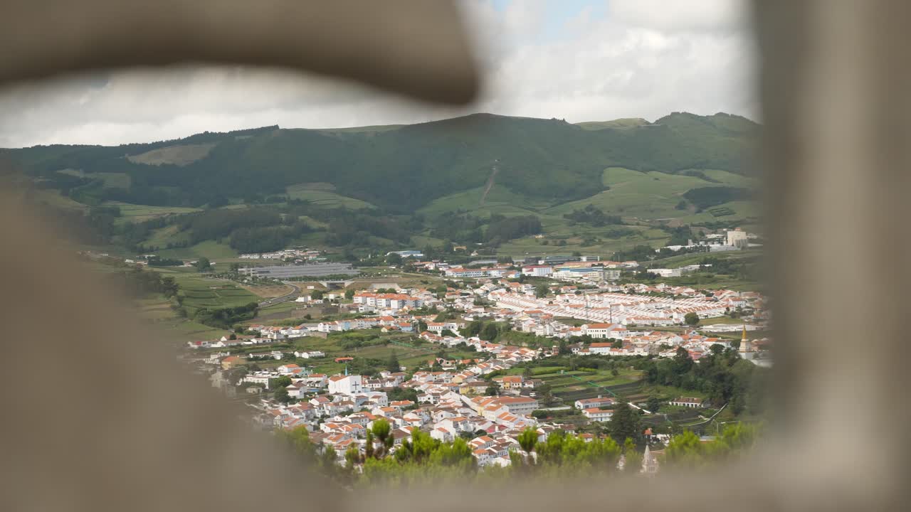 paisaje de la isla terceira desde monte brasil