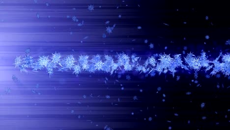 shinning winter symbol with beauty snowflakes. vortex from spin snow. winter pattern. beauty dancing snowflakes. abstract loop animation.