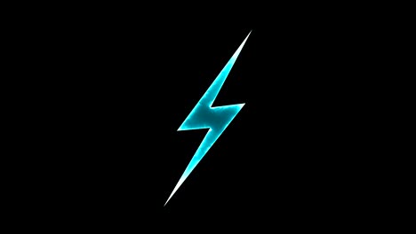 abstract background with lighting bolt sign. icon on black background