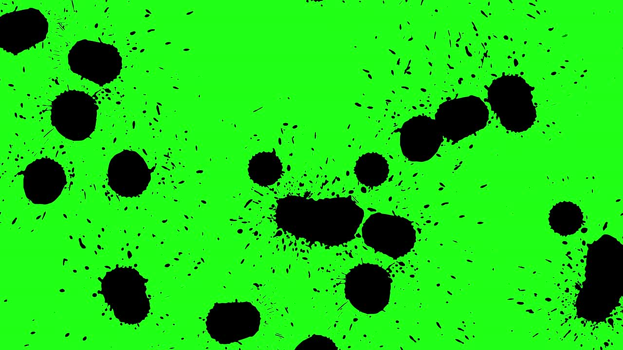 el fondo de la pantalla verde, la animación en 4k.