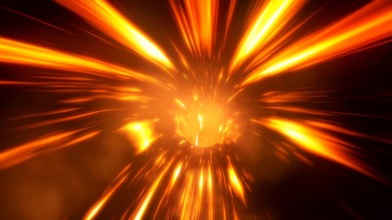 agujero de gusano de fuego abstracto sin costuras con flash