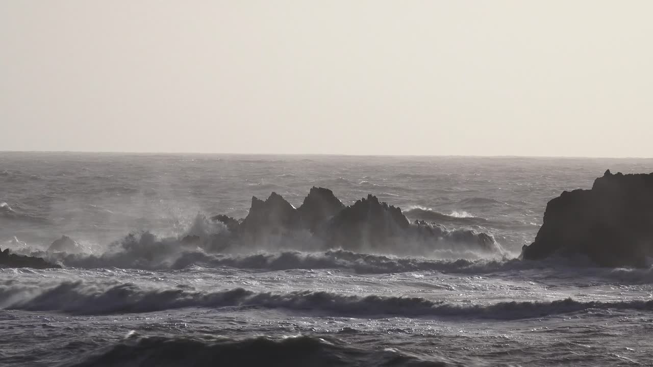 Wild nature Ireland Atlantic winter storm Copper Coast Waterford impressive nature