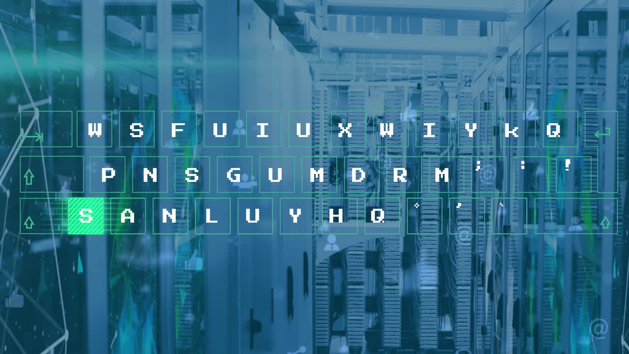 Animation of data processing over computer servers