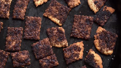 Freshly-Baked-Pastries-In-A-Pan---panning-shot