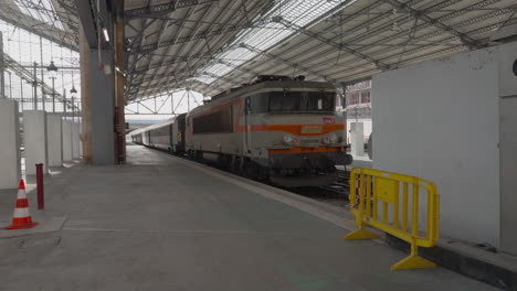 train at austerlitz station, paris, with renovation work nearly complete